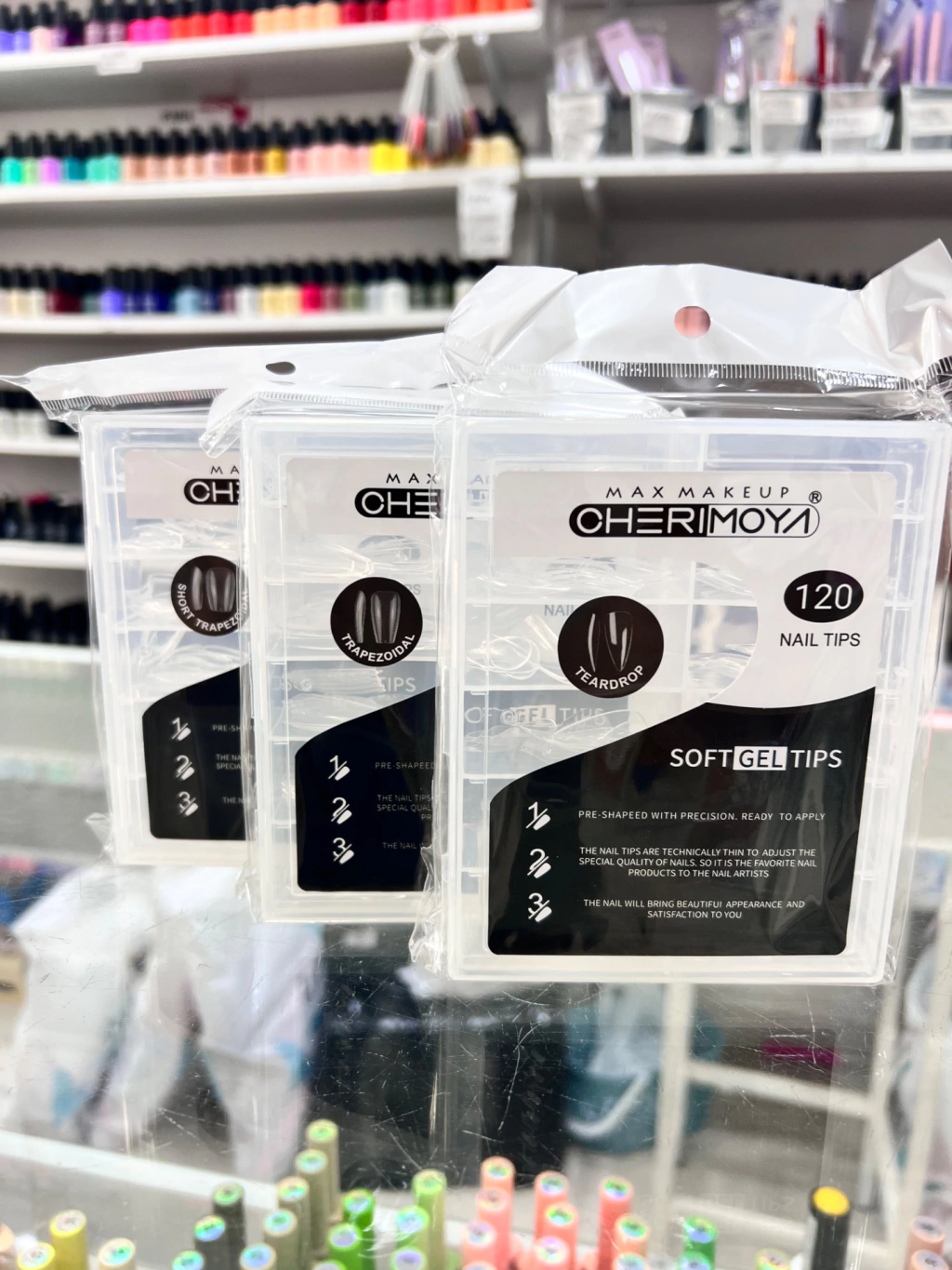 CHERIMOYA SOFT GEL ( coffin , coffin corto, cuadradas) x 120 u