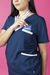 MALIBÚ CHAQUETA AZUL CON VIVO ROSA - tienda online