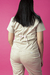 MALIBÚ CHAQUETA BEIGE CON ROSA - Amo Mi Ambo