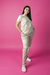 MALIBÚ CHAQUETA BEIGE CON ROSA - comprar online