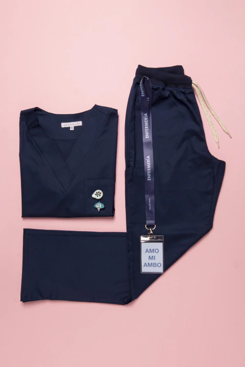 GALA PANTALÓN RECTO AZUL MARINO SPANDEX - comprar online