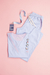 MALIBÚ CHAQUETA CELESTE CON LILA