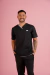 Enzo chaqueta negro con vivo celeste - comprar online