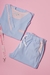 MALIBÚ CHAQUETA CELESTE CON VIVO ROSA - Amo Mi Ambo