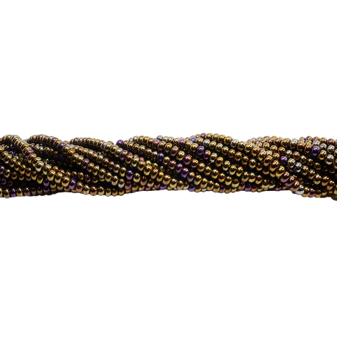 (CO-1819) TIRA 50 CM. MOSTACILLÓN CHECO MIX METALES 4 MM