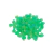 (CO-1762) PAQ 25 GR. CUENTAS PLÁSTICAS CORAZÓN TORNASOL VERDE