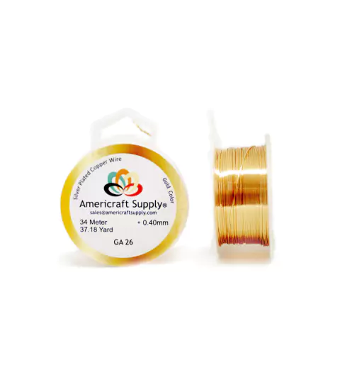 (AAS-26G) ALAMBRE DORADO #26 AMERICRAFT SUPPLY