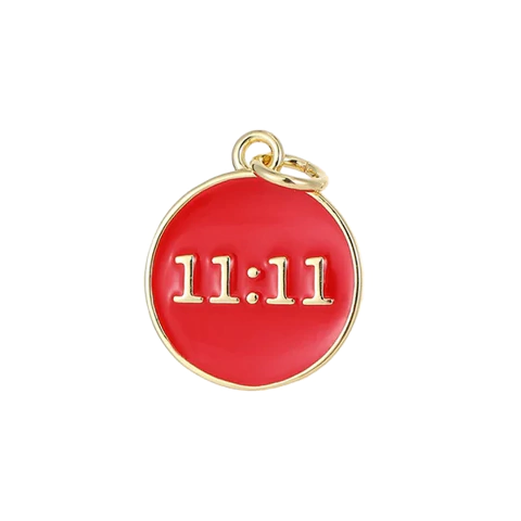 (GF-0695) MEDALLA 11:11 ROJA