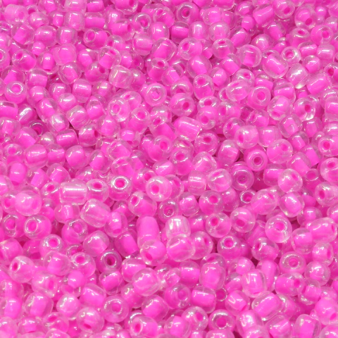 (CO-1920) BOLSA 50 GR. MOSTACILLON 6/0 FUCSIA TRANSLUCIDO