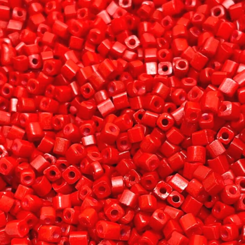 (CO-1414) PAQ. 25 GR MOSTACILLÓN CUADRADO ROJO