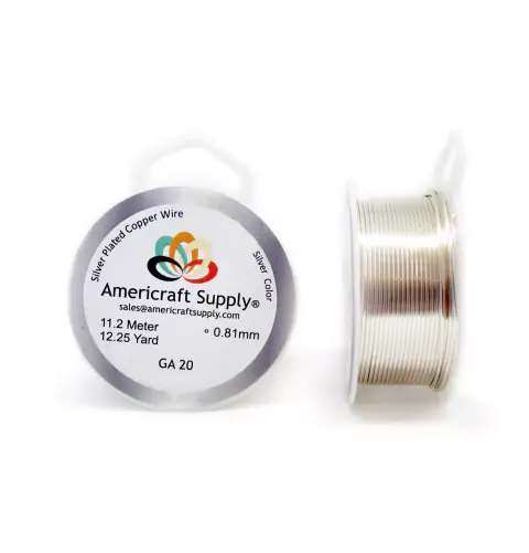 (AAS-20S) ALAMBRE PLATEADO #20 AMERICRAFT SUPPLY