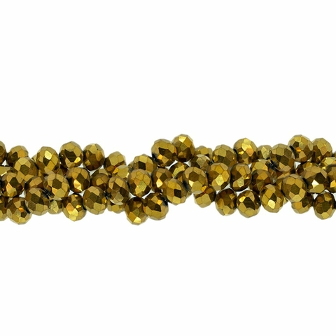 (CO-0411) TIRA CRISTAL DE ROCA #8 DORADO