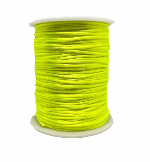 (CO-1148) ROLLO 100 YARDAS HILO DE SEDA 1,5 mm NEON