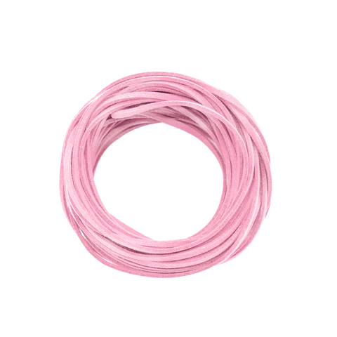 (CO-0438) METRO. CORDÓN GAMUZA ROSA 3 mm