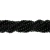 (CO-0274) PERLA DE VIDRIO PINTADO NEGRA #6