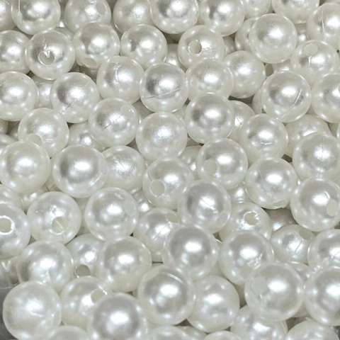 (B-1257) BOLSA 500 GR. PERLA PERLADA BLANCA 8 MM - comprar online