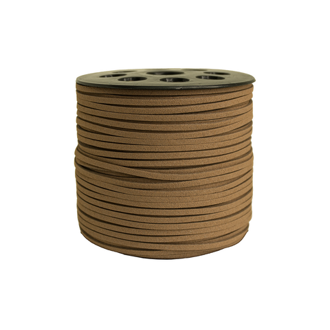 (CO-2183) ROLLO 90 M. CORDÓN GAMUZA TIERRA #028- 3 mm