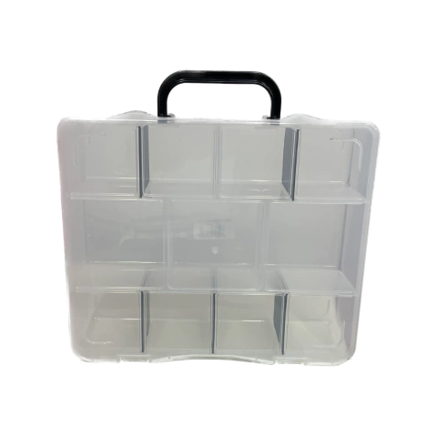 (CO-1334) CAJA ORGANIZADORA 11 DIVISIONES TRANSPARENTE