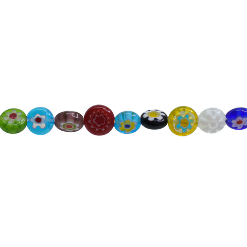 (CO-2080) TIRA DE 36 CM. MILEFIORI PLANO 6 MM