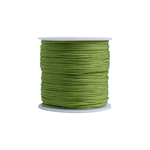 (CO-2150) ROLLO 100 M HILO CHINO VERDE BRILLANTE - 1 MM