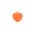 (CO-2046) UND. DIJE RESINA CORAZÓN GOMITA NARANJA - comprar online
