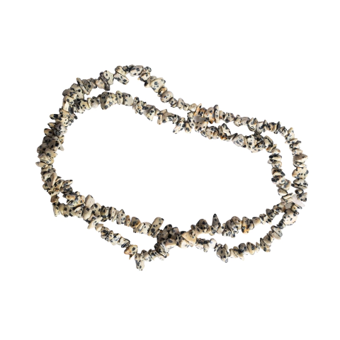 (CO-2292) TIRA 80 cm. ESCALLA DE PIEDRA - JASPE DALMATA 5/8 MM - comprar online