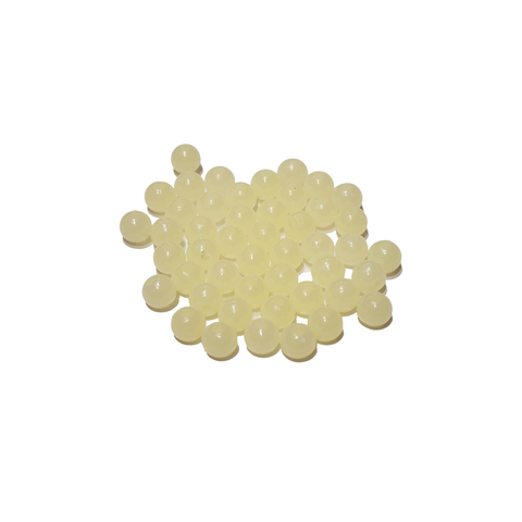 (CO-1862) PAQ. 25 GR CUENTAS DE PLÁSTICO FLUORESCENTE BOLITA 8 MM