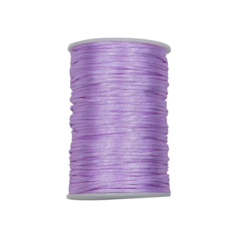 (CO-1143) ROLLO 100 YARDAS HILO DE SEDA 2,5 mm LILA