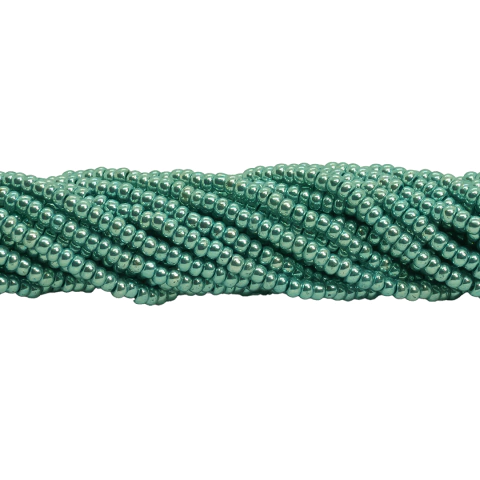 (CO-1023) TIRA 50 CM. MOSTACILLA CHECA TURQUESA METAL