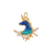 (GF-0462) DIJE MAXI UNICORNIO AZUL