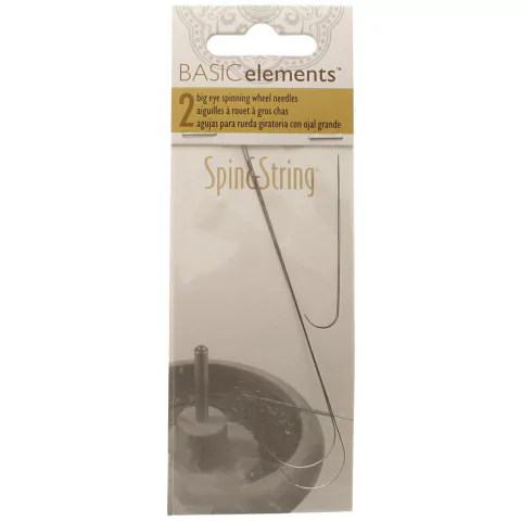 (SWN-LE-2) SET 2 AGUJAS PARA RUEDA GIRATORIA CON OJAL GRANDE