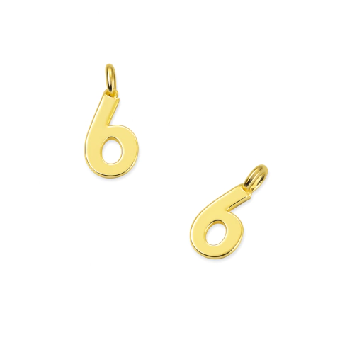 (NUM6) DIJE NÚMERO "6" - comprar online