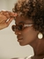 Óculos de Sol Oval Lola 2.0 - Marrom Camuflado Laranja - Acetato - REF.: HP236826 - I.02.04 - C2 na internet