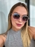 Óculos de Sol Hexagonal Khalifa Premium - Rosa - Metal e Acetato - REF.: 890 - C.10.06 - C7 - loja online