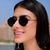 Imagem do Óculos de Sol Blogueira Hexagonal Dubai - Preto - Metal - REF:. 18043 - C5 - H.05.06