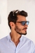 Óculos de Sol Retangular Urban 3.0 - Azul Cinza Transparente - Acetato- REF.:19045 - C8 -B.05.05 na internet