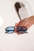 Óculos de Sol Retangular Urban 3.0 - Azul Cinza Transparente - Acetato- REF.:19045 - C8 -B.05.05 - Clush | Óculos Atacado e Acessórios