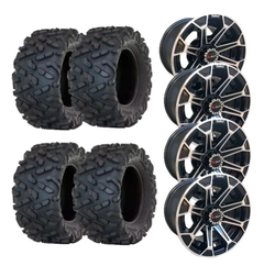Jogo De Rodas Liga-Leve Com Pneus Atlas Quadriciclo Honda Fourtrax - 26 Polegadas