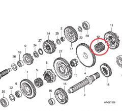 Bucha Caixa Marcha Quadriciclo Honda FourTrax 420 - 2008 Acima (REF: 23452HP5600) - comprar online