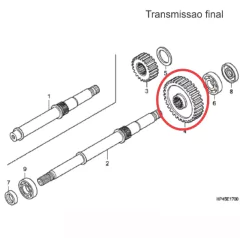 Engrenagem Motor Quadriciclo Honda FourTrax 420 - 40 Dentes (REF: 23631HP5600) - comprar online