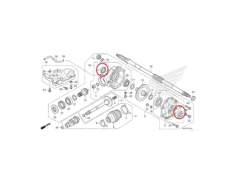 Retentor Original Diferencial Traseiro Quadriciclo Honda FourTrax 420 - 2014 Acima (REF: 91252HA0003) - comprar online