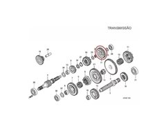 Engrenagem Primária 5ª Marcha Quadriciclo Honda Fourtrax 420 - 33 Dentes (REF: 23481HP5600) - comprar online