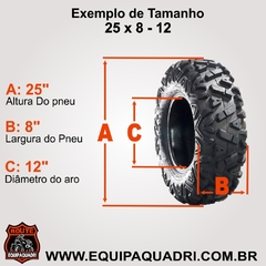 Jogo De Rodas Liga-Leve Com Pneus Atlas Quadriciclo Honda Fourtrax - 26 Polegadas