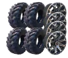 Jogo De Rodas Liga-Leve Com Pneus Mars Quadriciclo Honda FourTrax 350/420 - 25 Polegadas