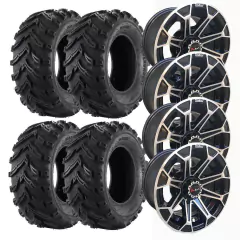 Jogo De Rodas Liga-Leve Com Pneus Mars Quadriciclo Honda FourTrax 350/420 - 26 Polegadas