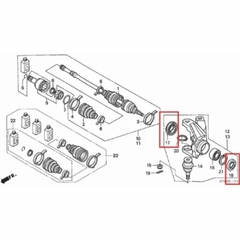 Kit Retentor Roda Dianteira Quadriciclo Honda FourTrax 350 4x4 - 2007 Até 2007 - comprar online
