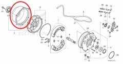 Tampa Tambor De Freio Quadriciclo Honda FourTrax 420 - 2014 Acima (REF: 40520HP0A00) - comprar online