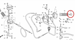Tampa Punho Quadriciclo Honda FourTrax 420 (REF: 53167HP5600) - comprar online