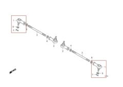 Terminal Pivô Direção Externo Quadriciclo Honda FourTrax 420 (REF: 53157HP5003) - comprar online