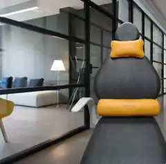 Juego de almohadones cervical y lumbar Ecocuero Naranja - Odontofundas